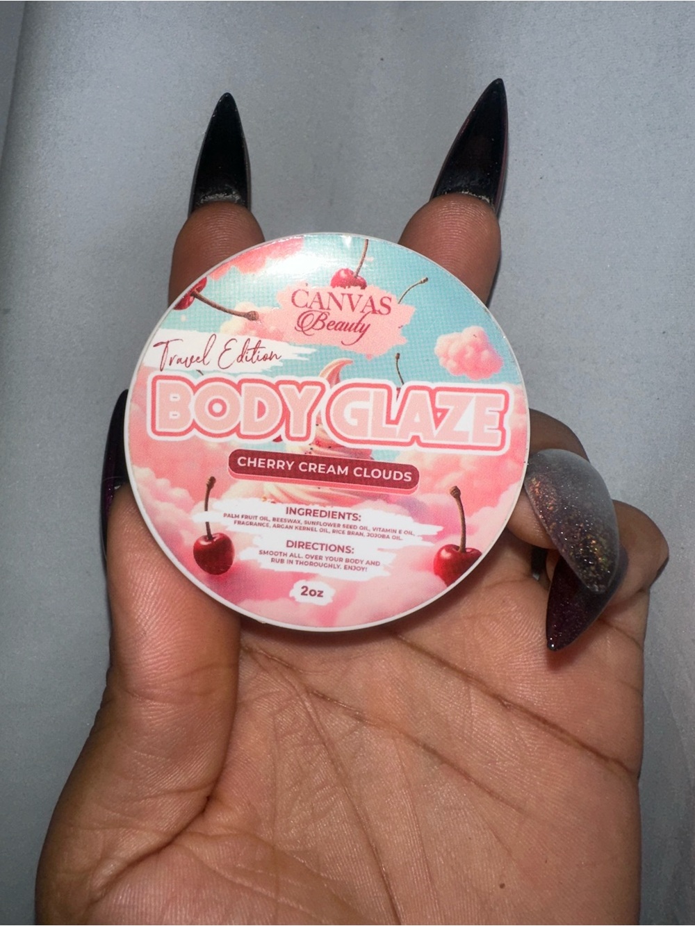 Body Glaze - Cherry Cream Clouds (Pink)